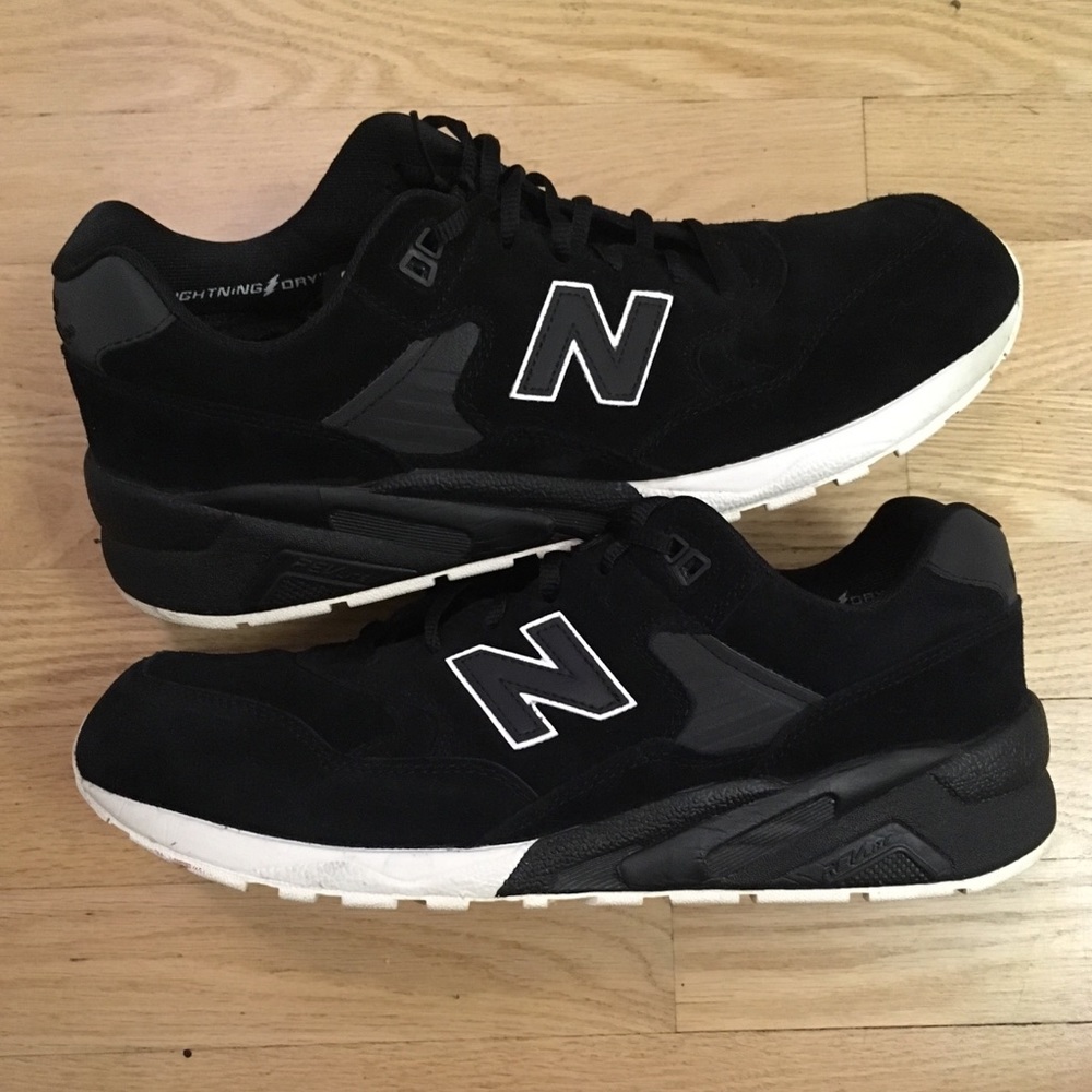 New Balance 580 Black White Mens 11 Tonal Pack